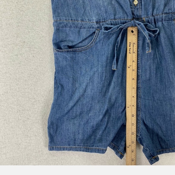 Universal Thread Blue Denim Romper - Picture 6 of 7